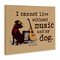 Stupell Industries Music & My Dog Canvas Wall Art Design by Dog Is Good